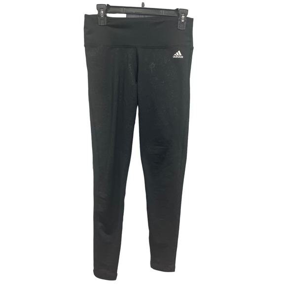 adidas Pants - Adidas Womens Medium Climalite Polyester Blend Long Pull On Black Leggings